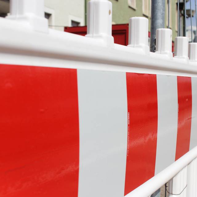 Eine Straßenbarke in Nahaufnahme.