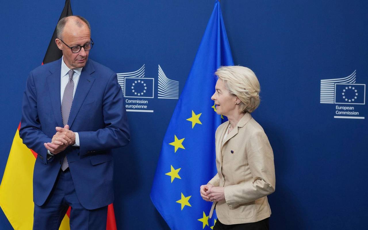 Bundeskanzler Merz und Kommissionspräsidentin von der Leyen