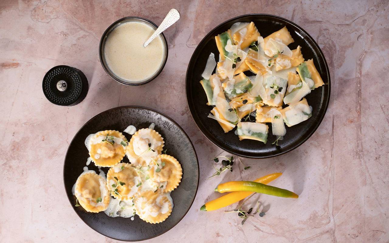 Agnolotti und Ravioli