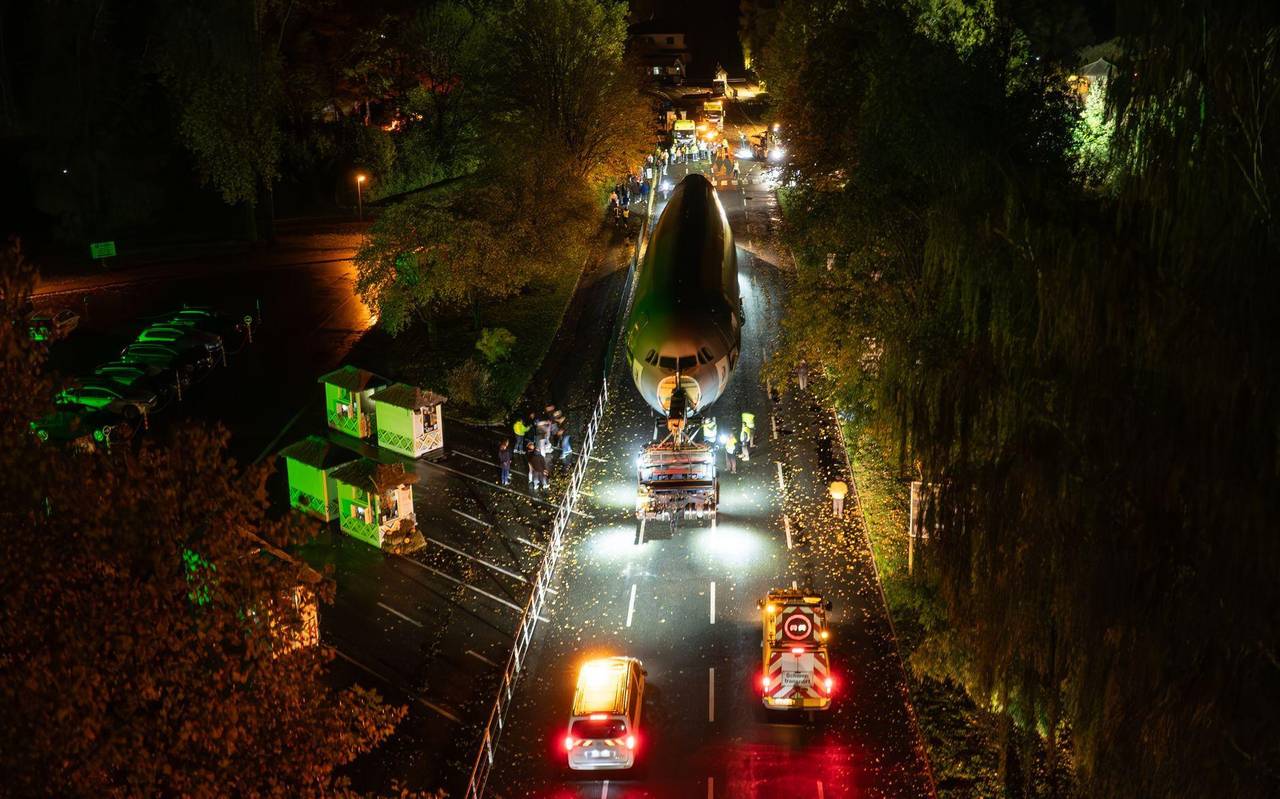 Ankunft Airbus A310 am Serengeti-Park