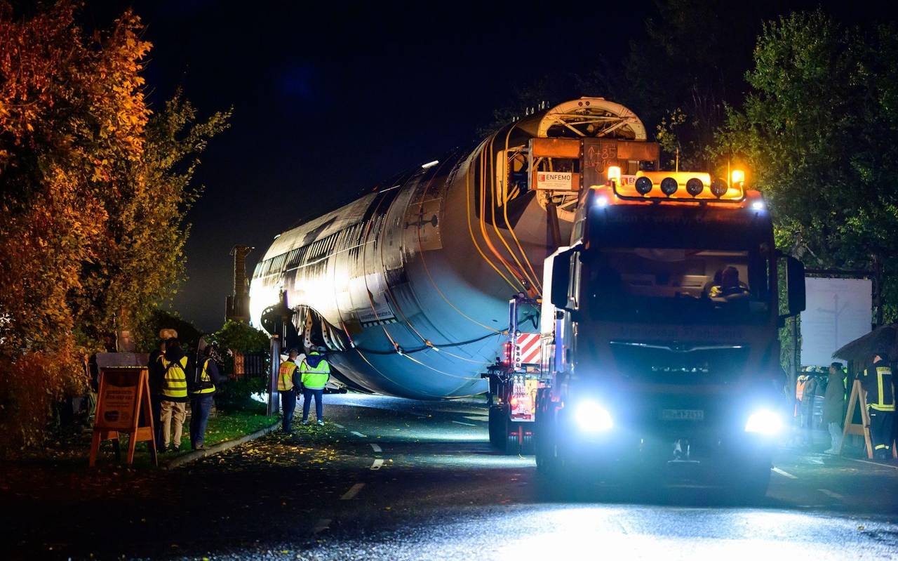 Ankunft Airbus A310 am Serengeti-Park