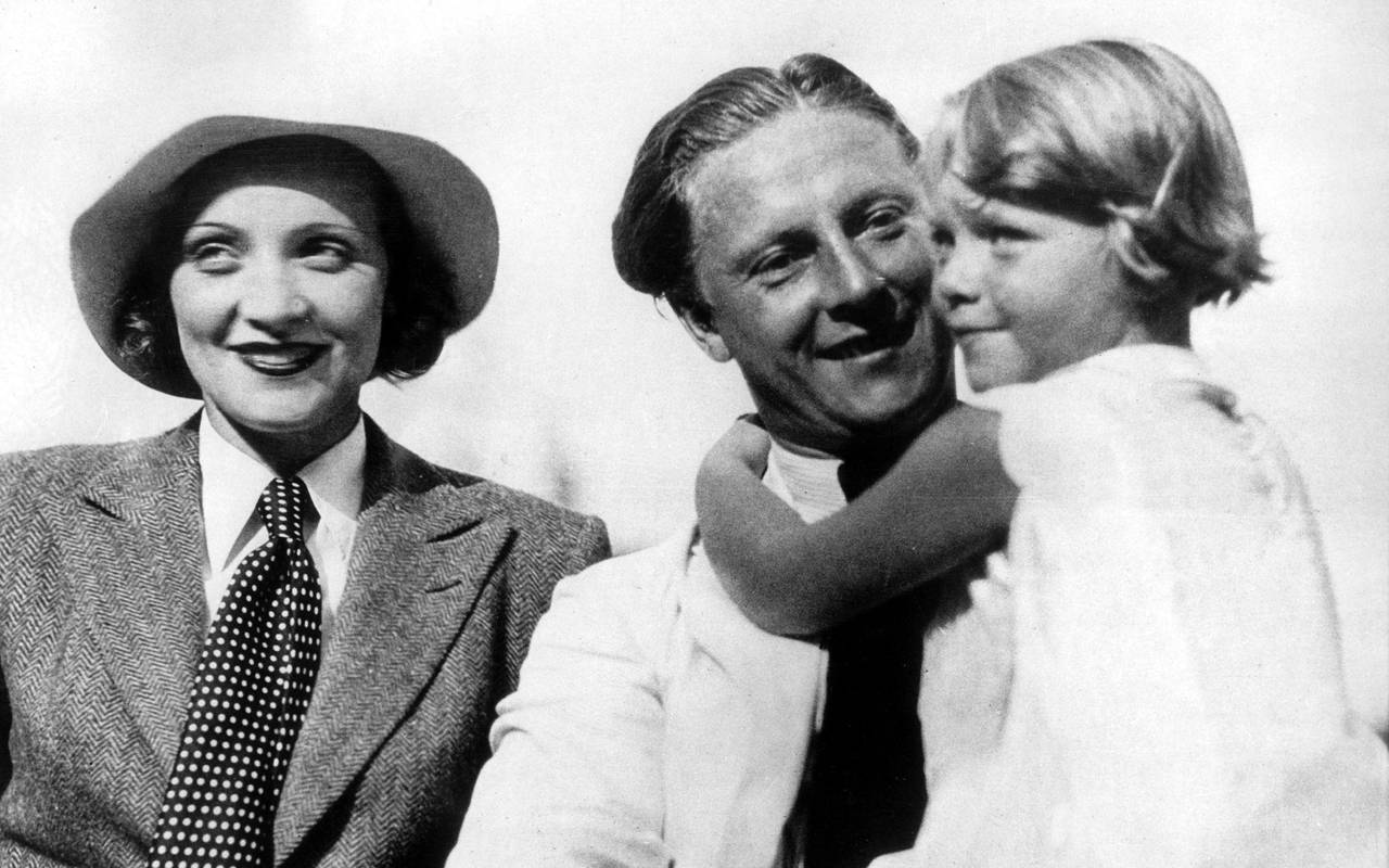 Marlene Dietrich, ihr Mann Rudolf Sieber und Tochter Maria