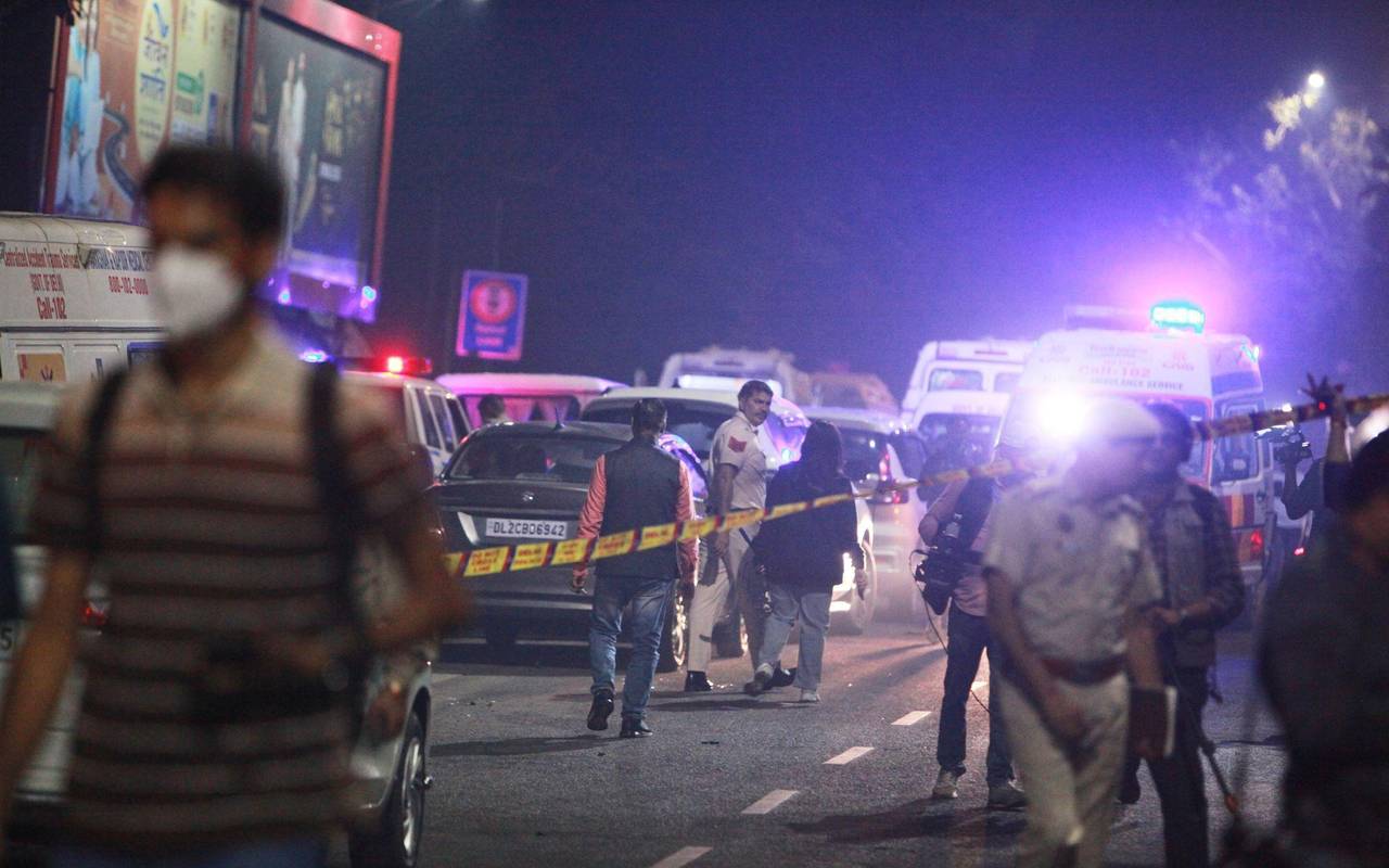 Autoexplosion in Neu Delhi