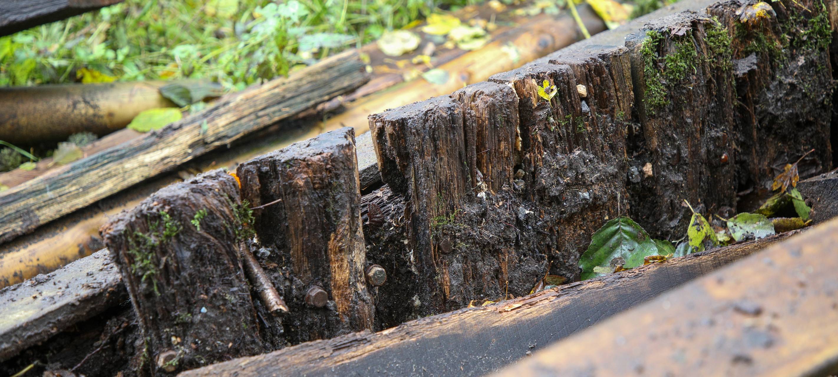 Sterkrader Wald: Marode Brücke über den Handbach ersetzt