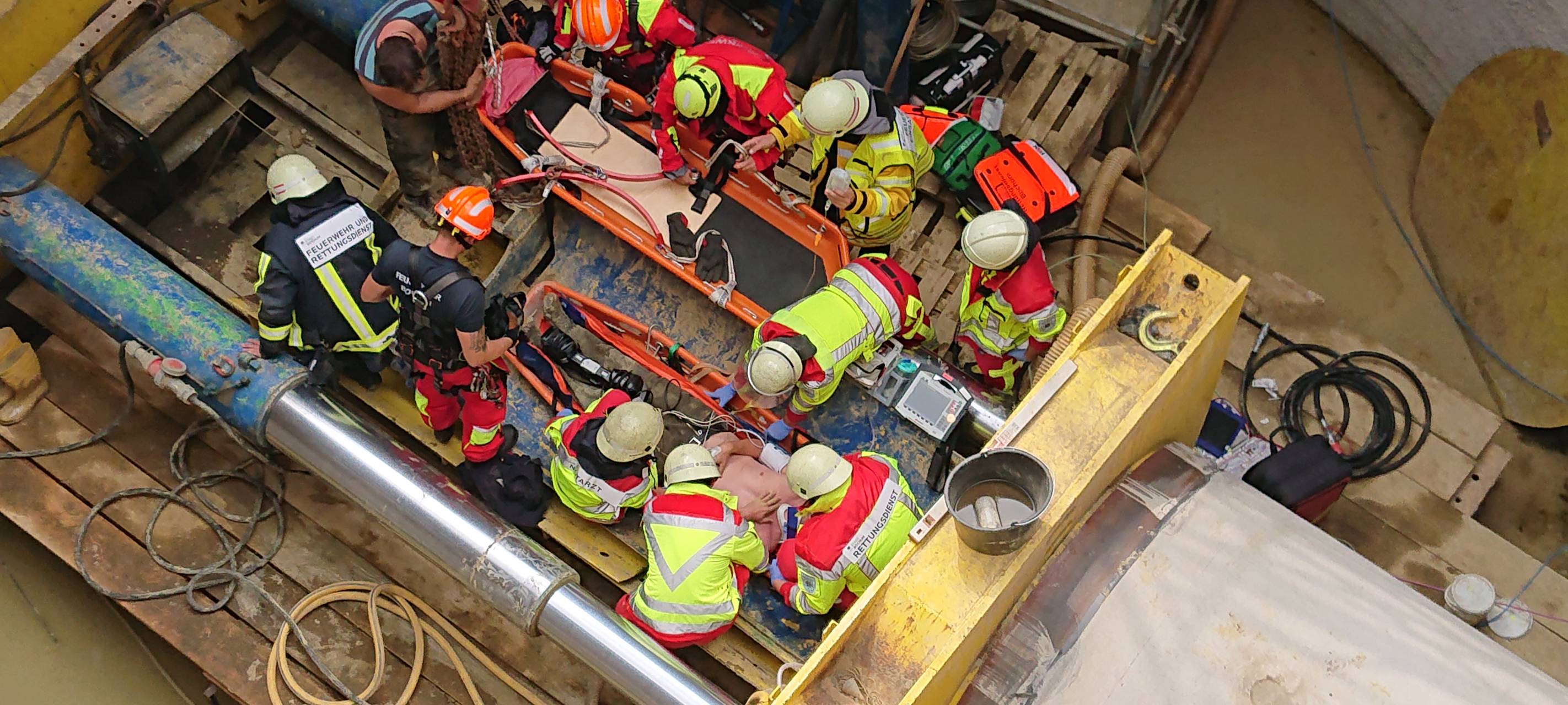 Unfall in Bochumer Baugrube