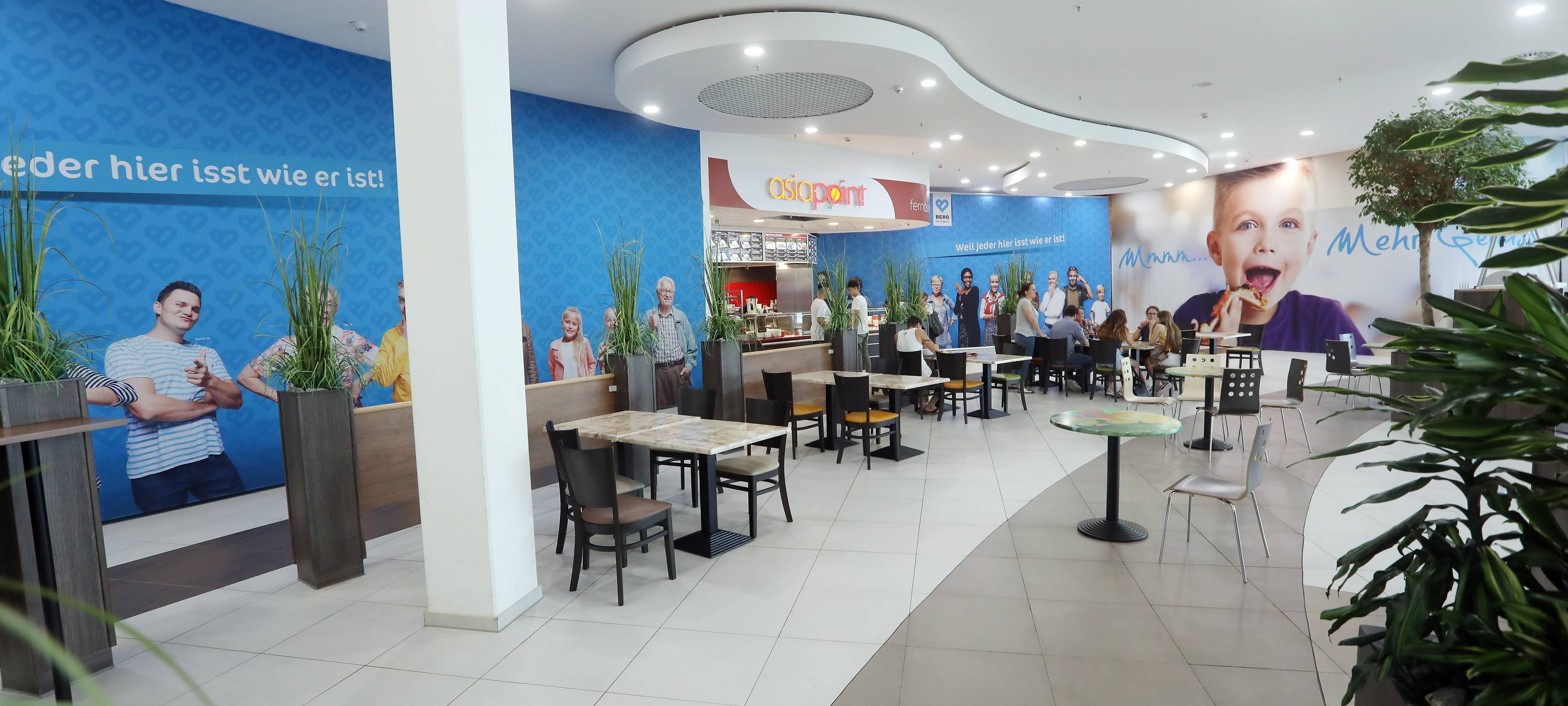 Nur noch ein Imbiss im Gastro-Bereich des Bero Centers