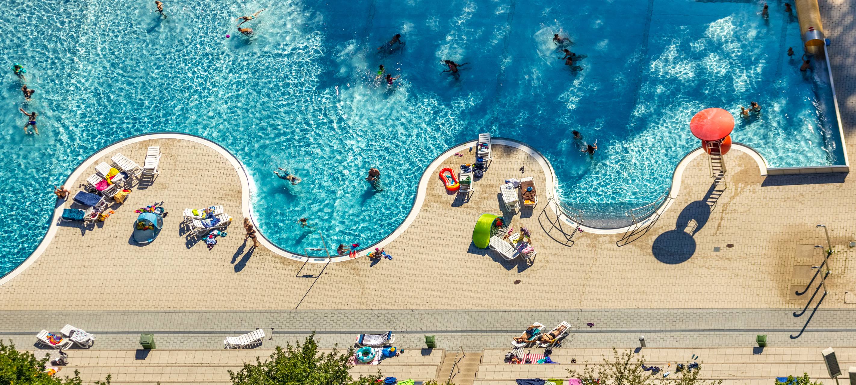 Wittener Freibad auf einer Briefmarke