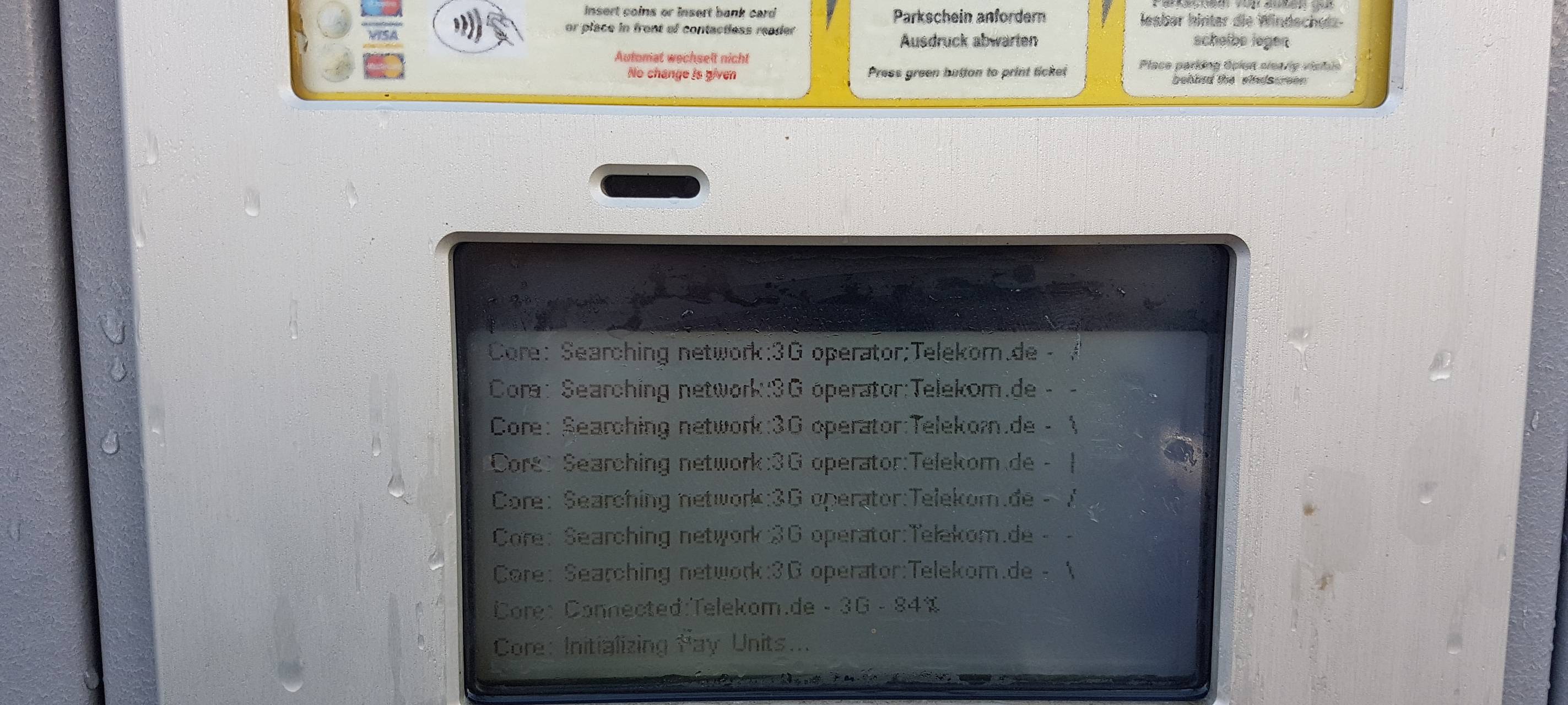 Parkscheinautomaten stürzen ab