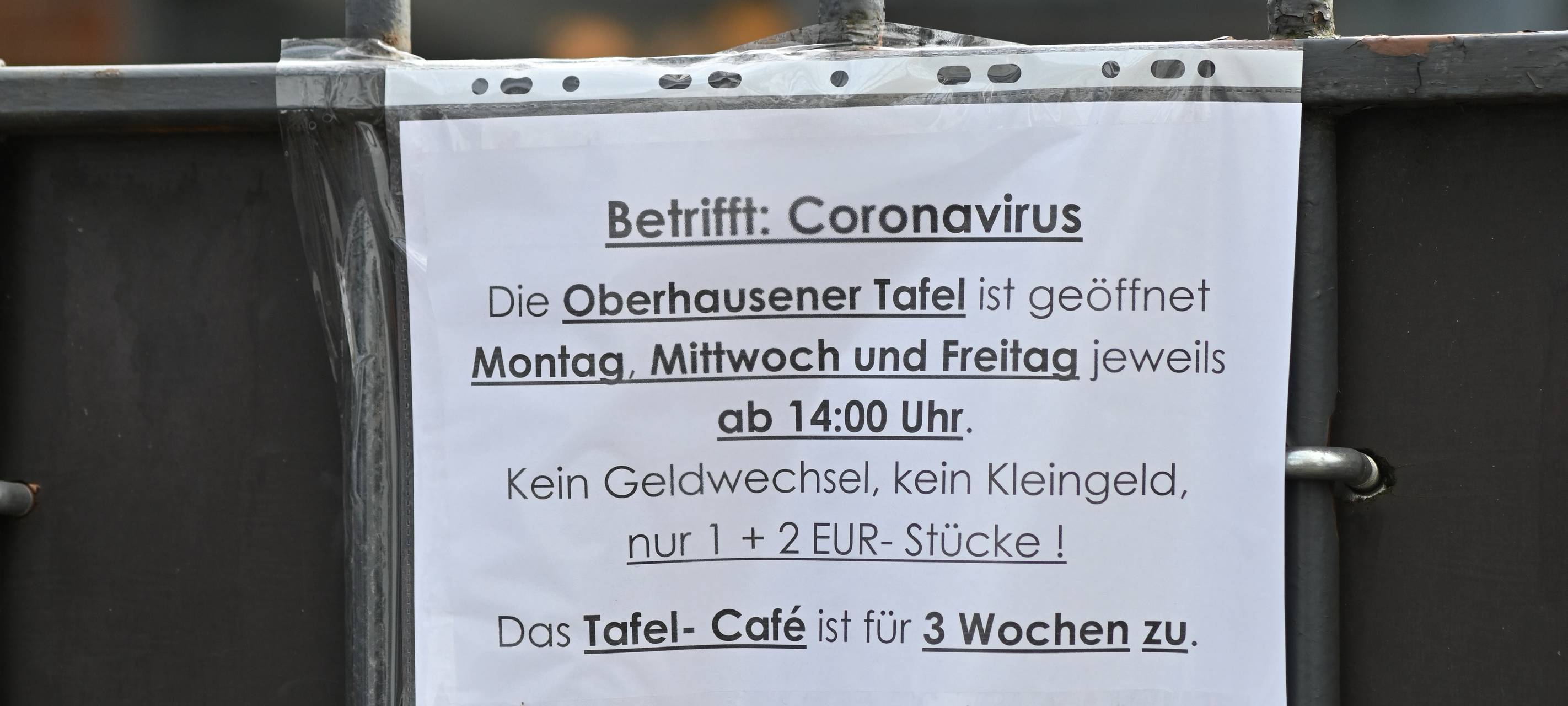 Oberhausener Tafel macht weiter