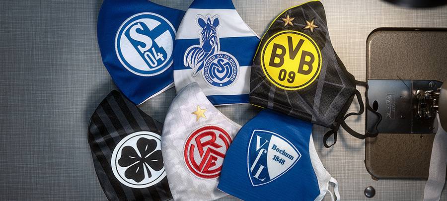 Fußball-Schutzmasken bringen Geld für Hilfsfonds