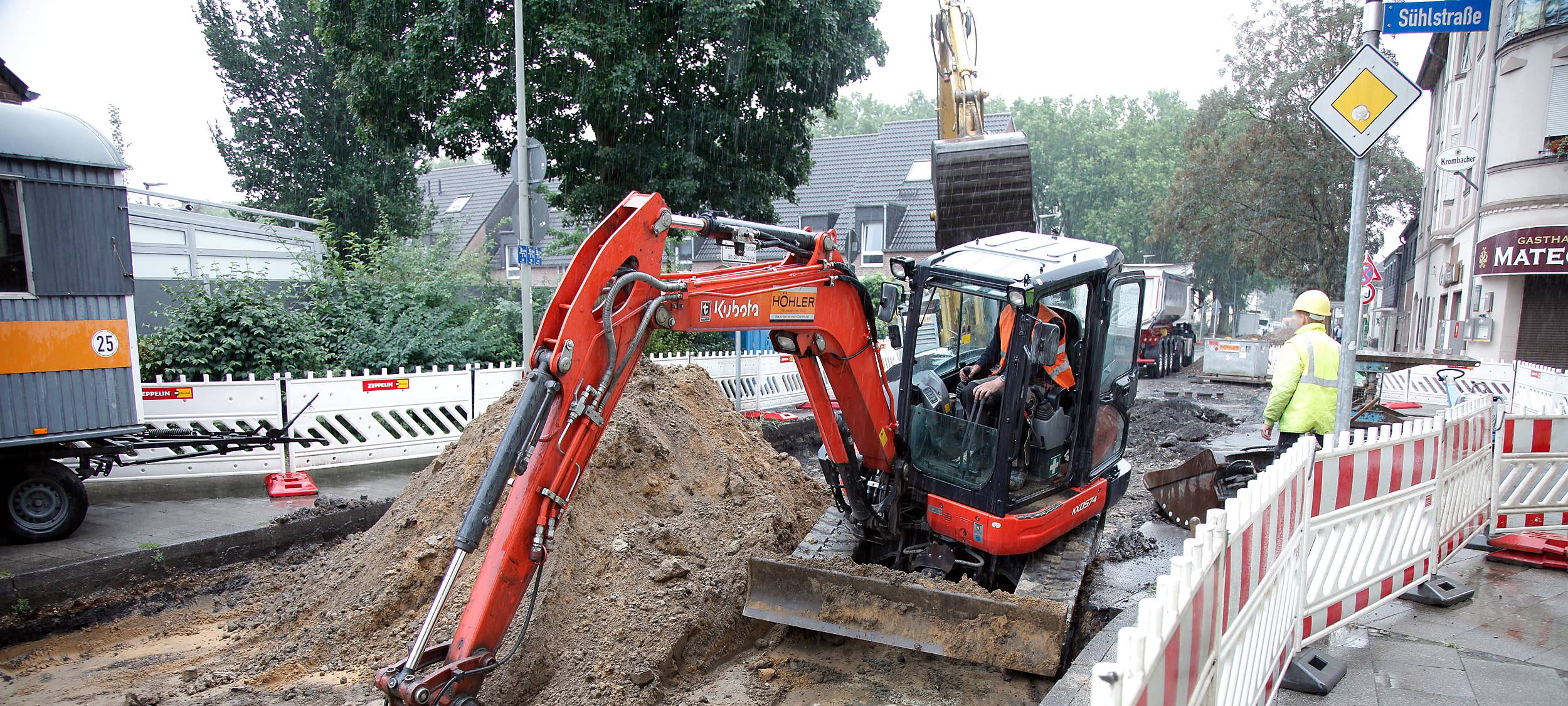 Umleitungen wegen Bauarbeiten