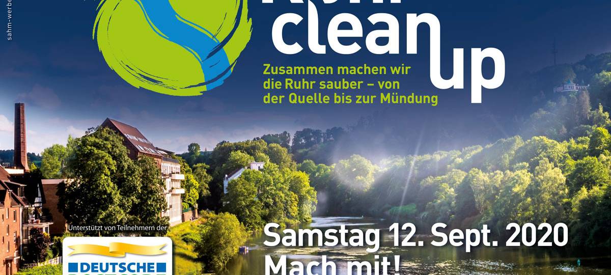 Aufräum-Aktion am Ruhrufer