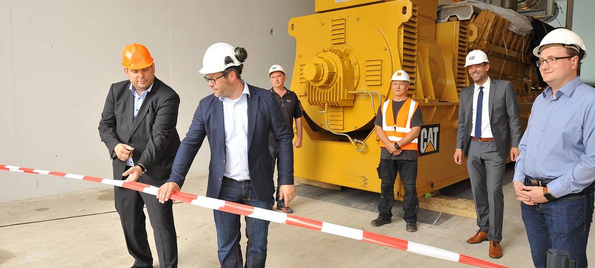 "Herzstück" des neuen evo-Kraftwerks aufgestellt