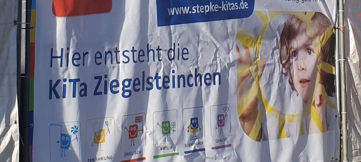 Kita Ziegelsteinchen vor Fertigstellung
