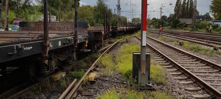 Güterzug aus Bottrop entgleist