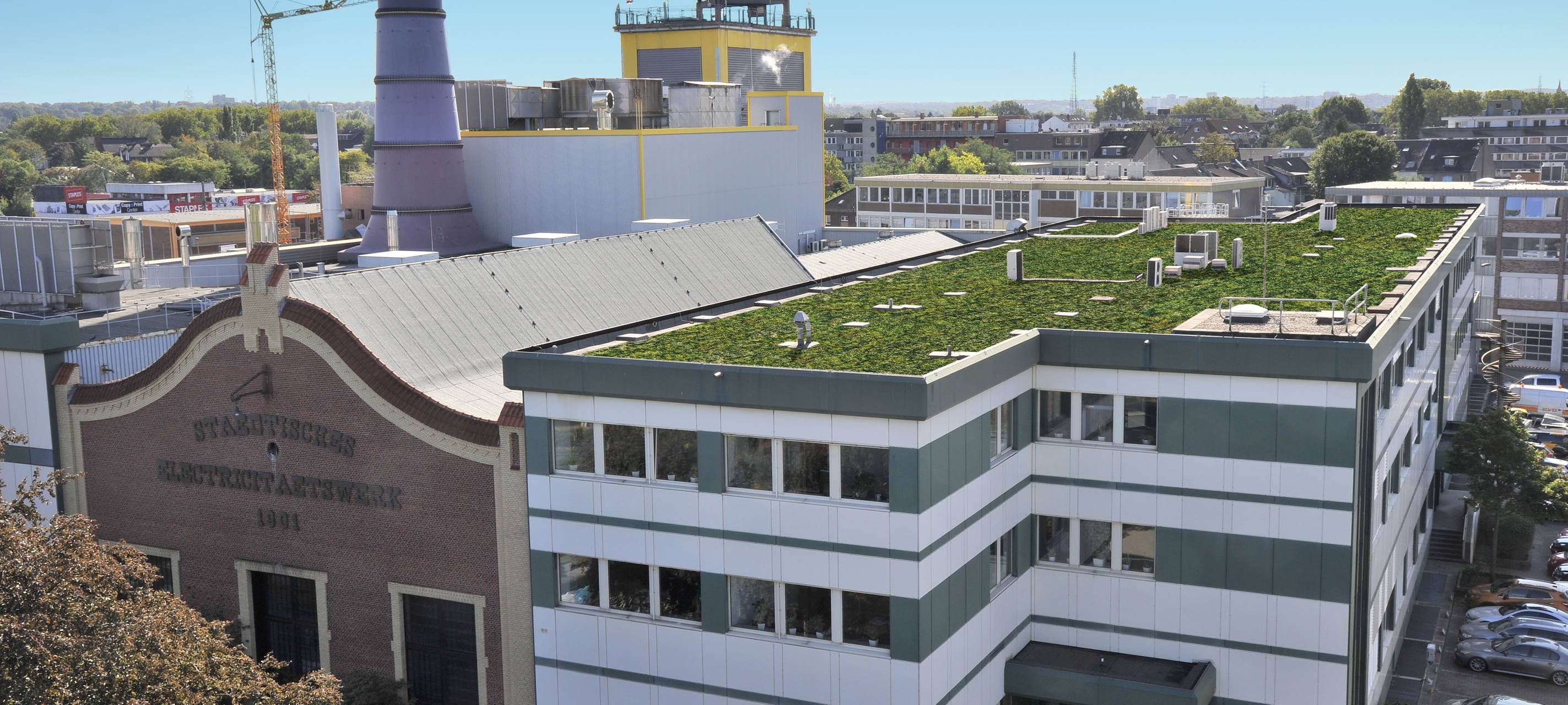 Grüne Dächer für die evo