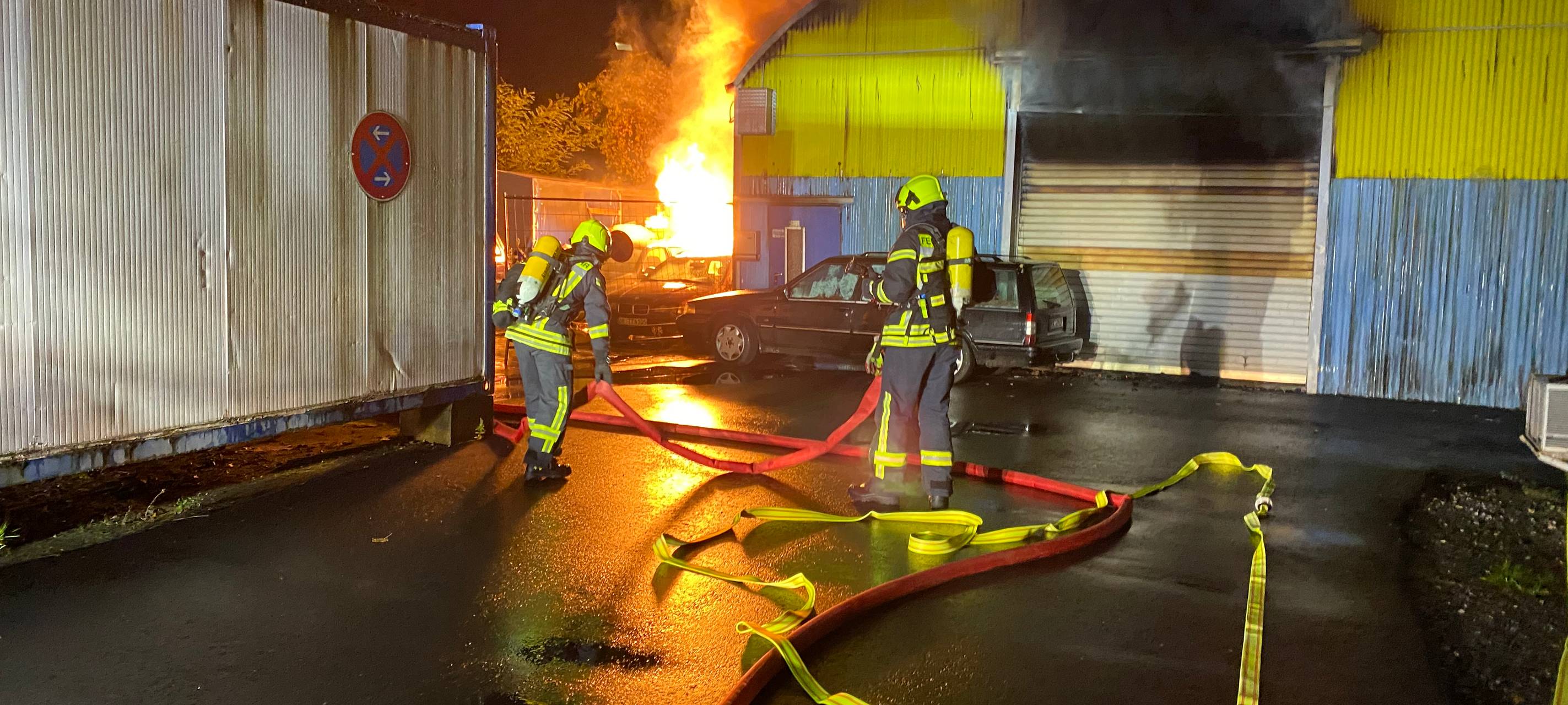 Lagerhalle in Lirich abgebrannt