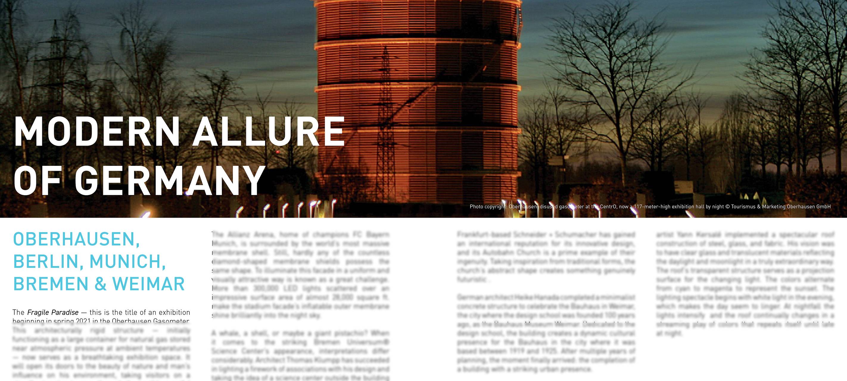 Gasometer als Aushängeschild für Deutschland