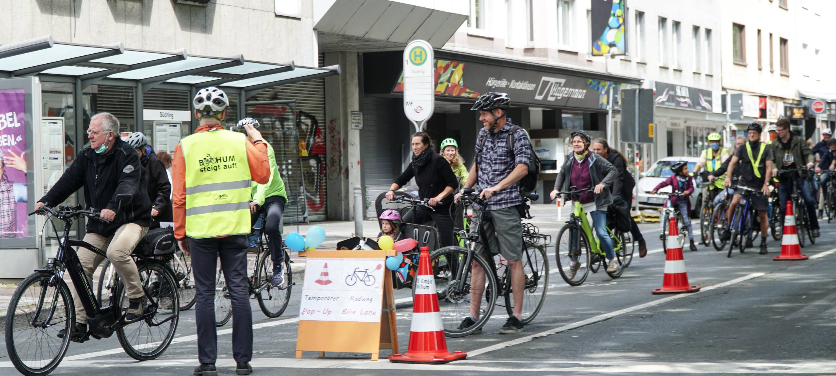 Anträge auf Pop-Up-Radwege in 101 Städten