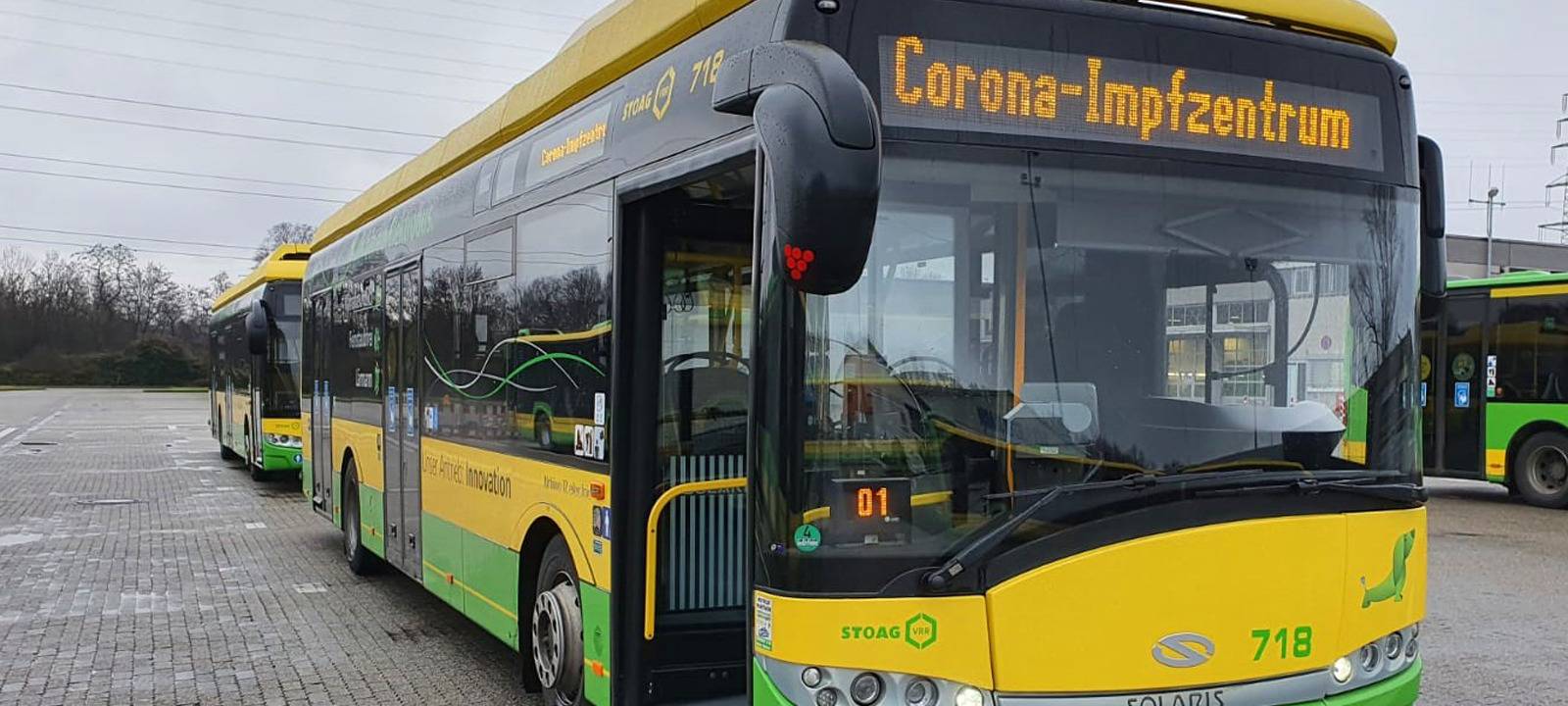 Kostenloser Shuttlebus zum Impfzentrum