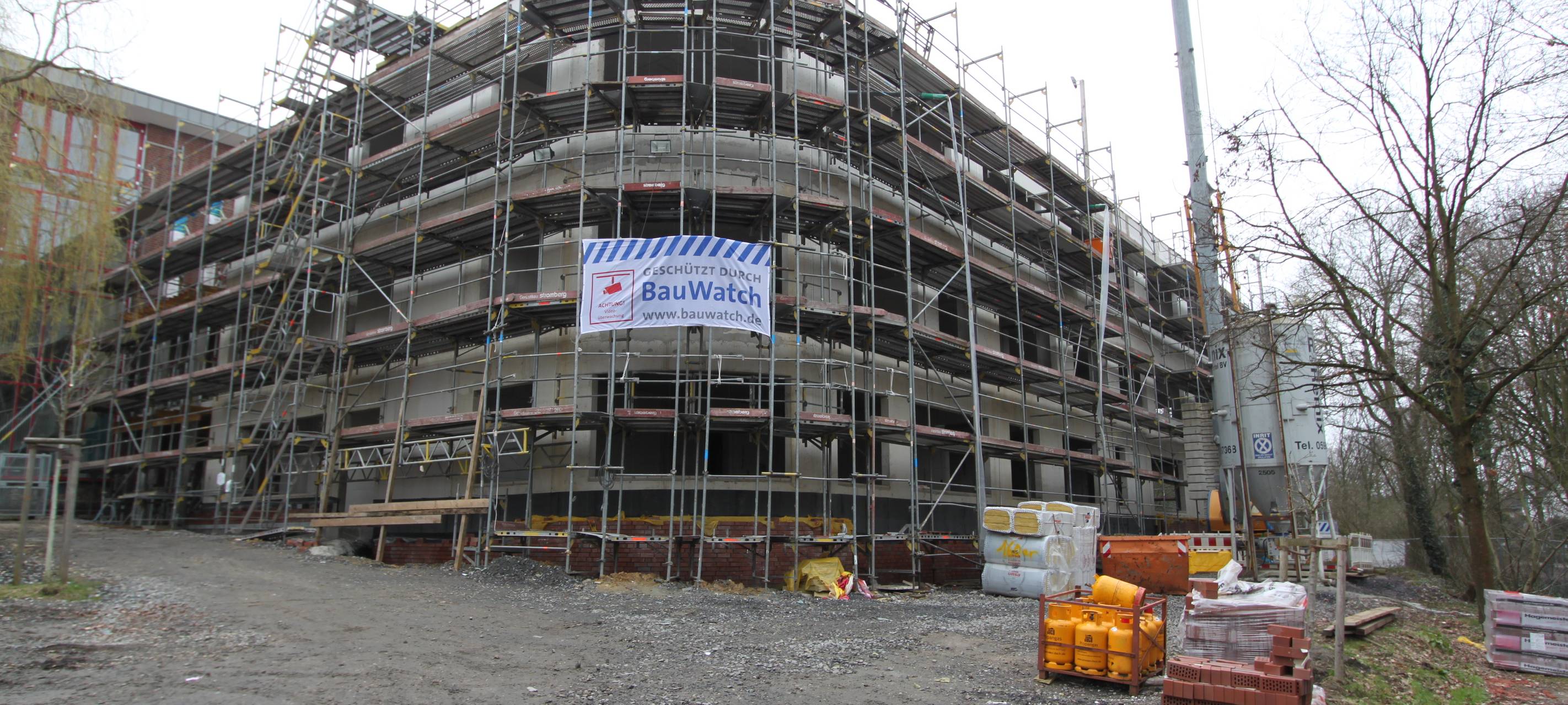 Erweiterungsneubau wird später fertig