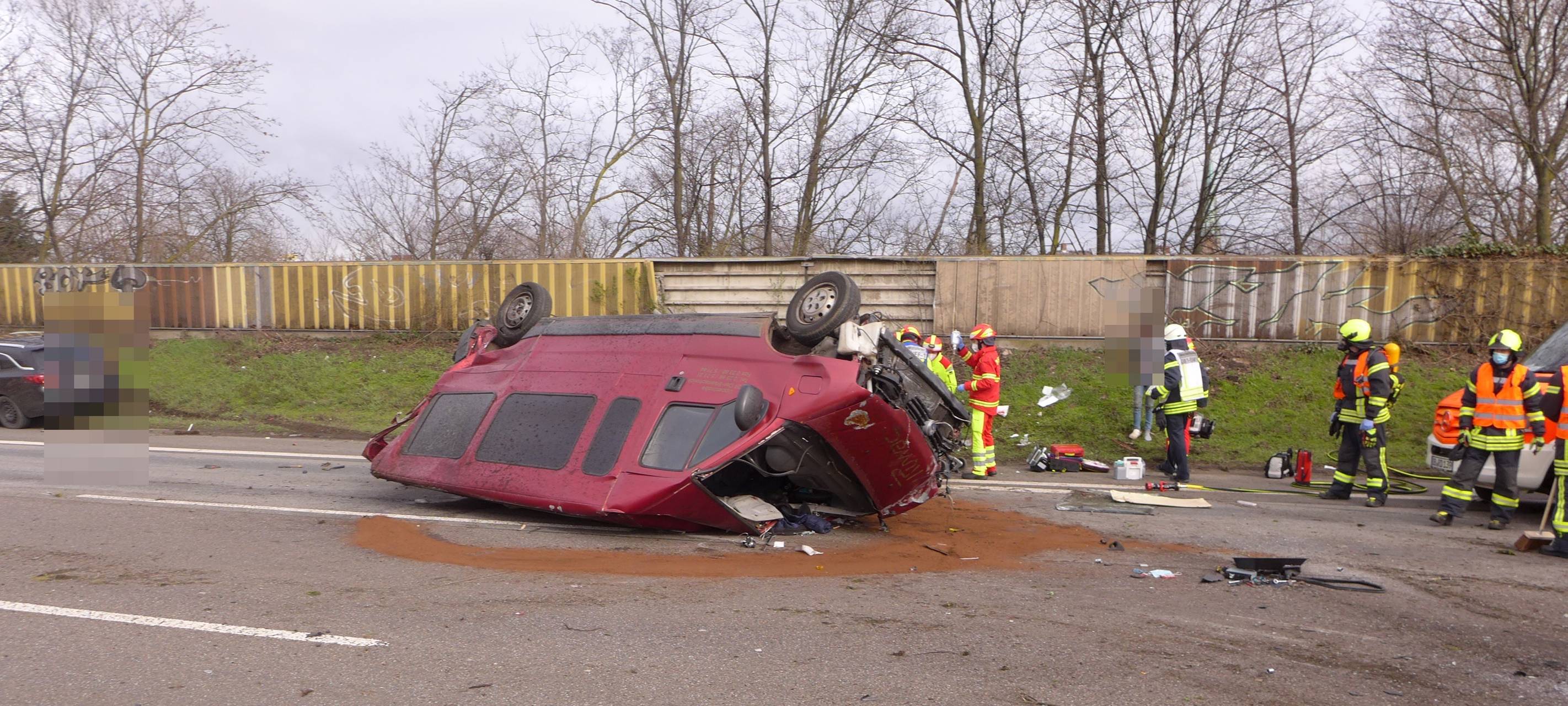 Keine Rettungsgasse nach Unfall