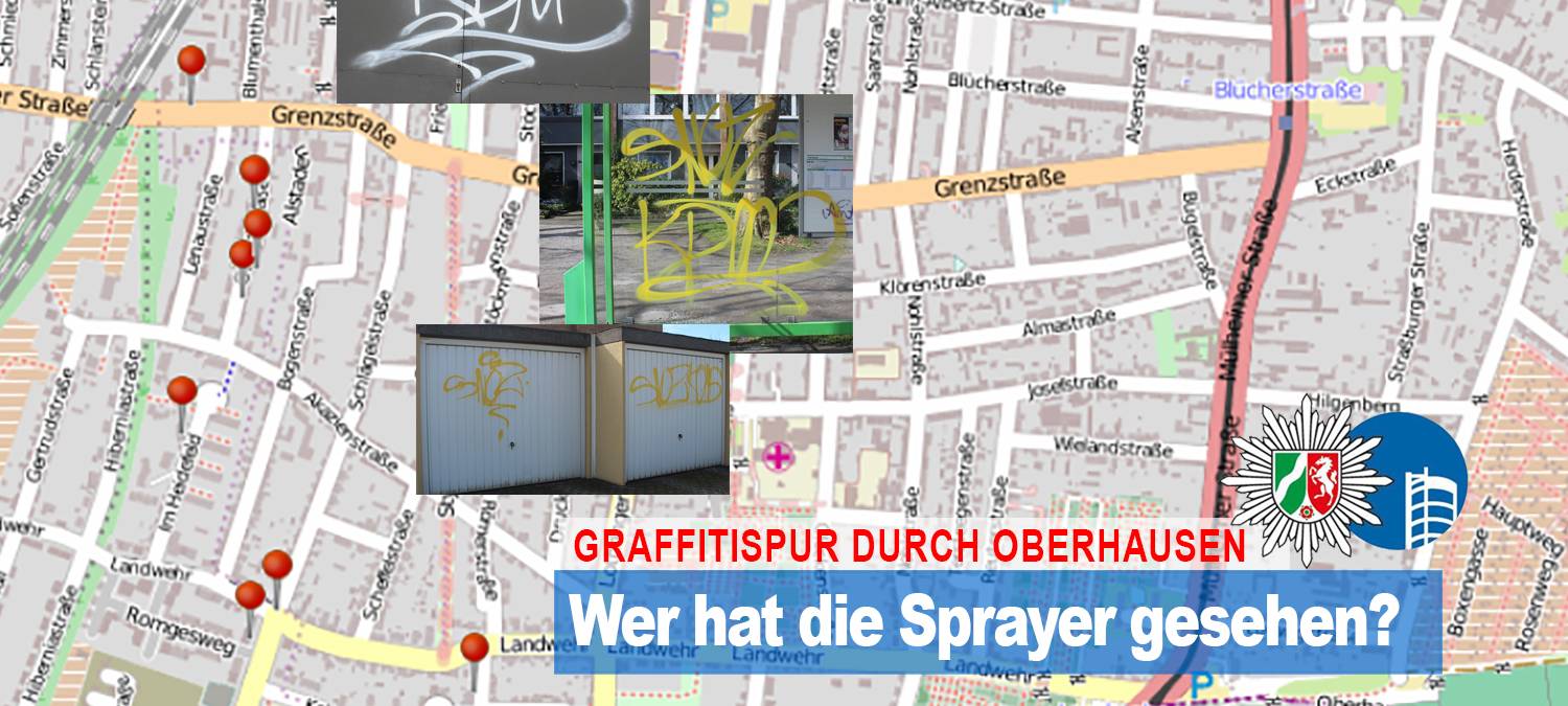 Graffiti-Spur durch Oberhausener Süden