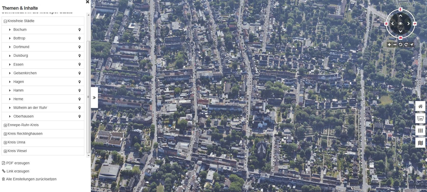 Oberhausen aus der Luft