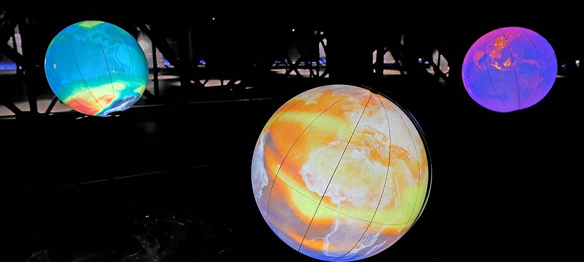 Aufbau der neuen Ausstellung