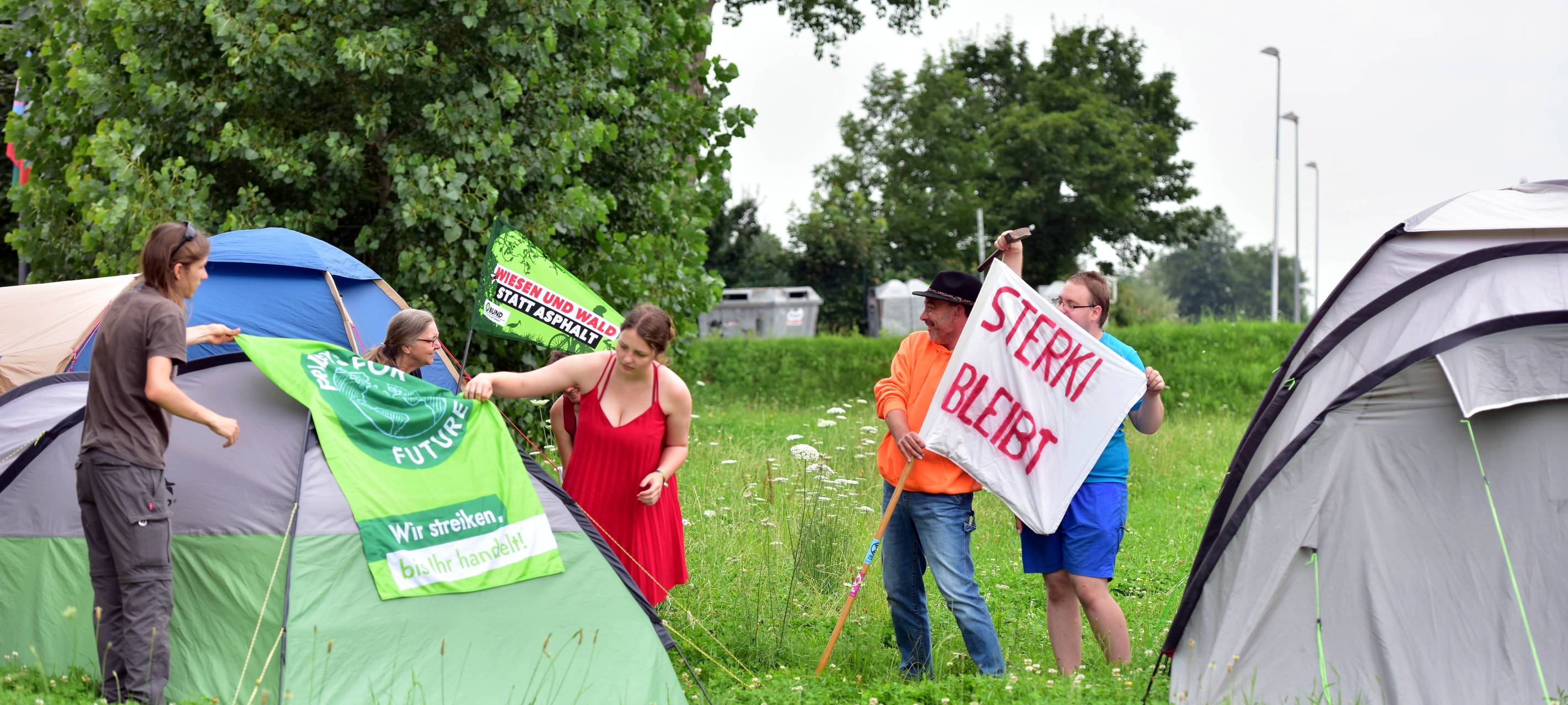 Hygiene-Auflagen fürs Klimacamp