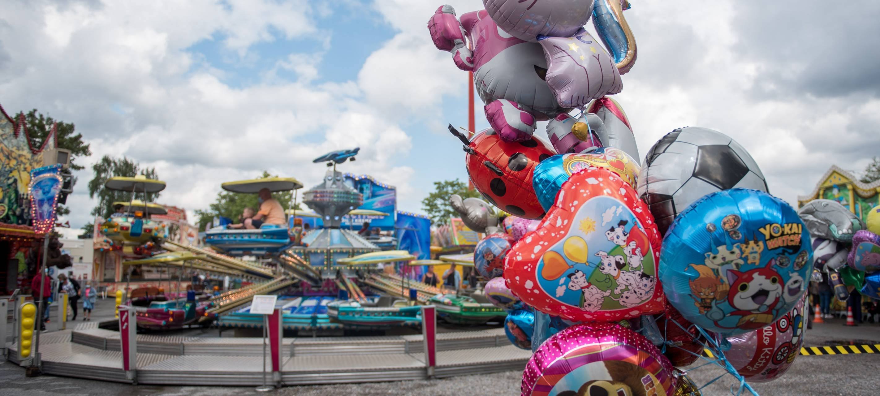 Corona-Impfungen am Rande der Kirmes