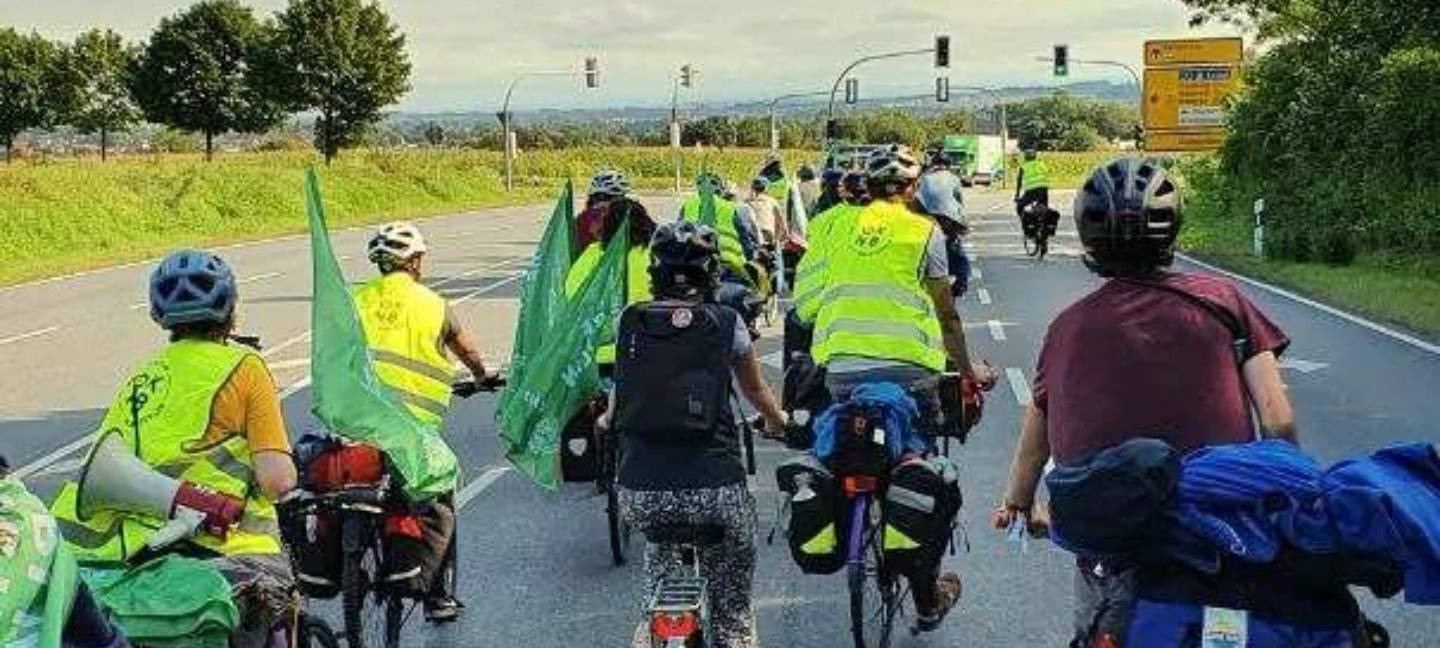 Fahrradkorso durch Oberhausen