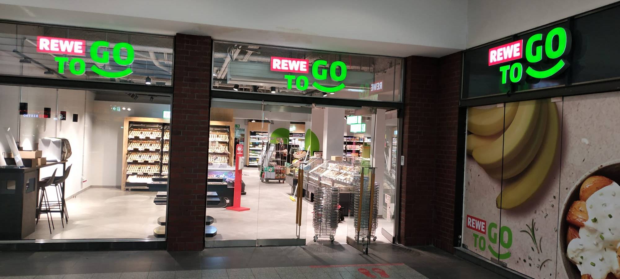 Rewe hat im Hautpbahnhof eröffnet