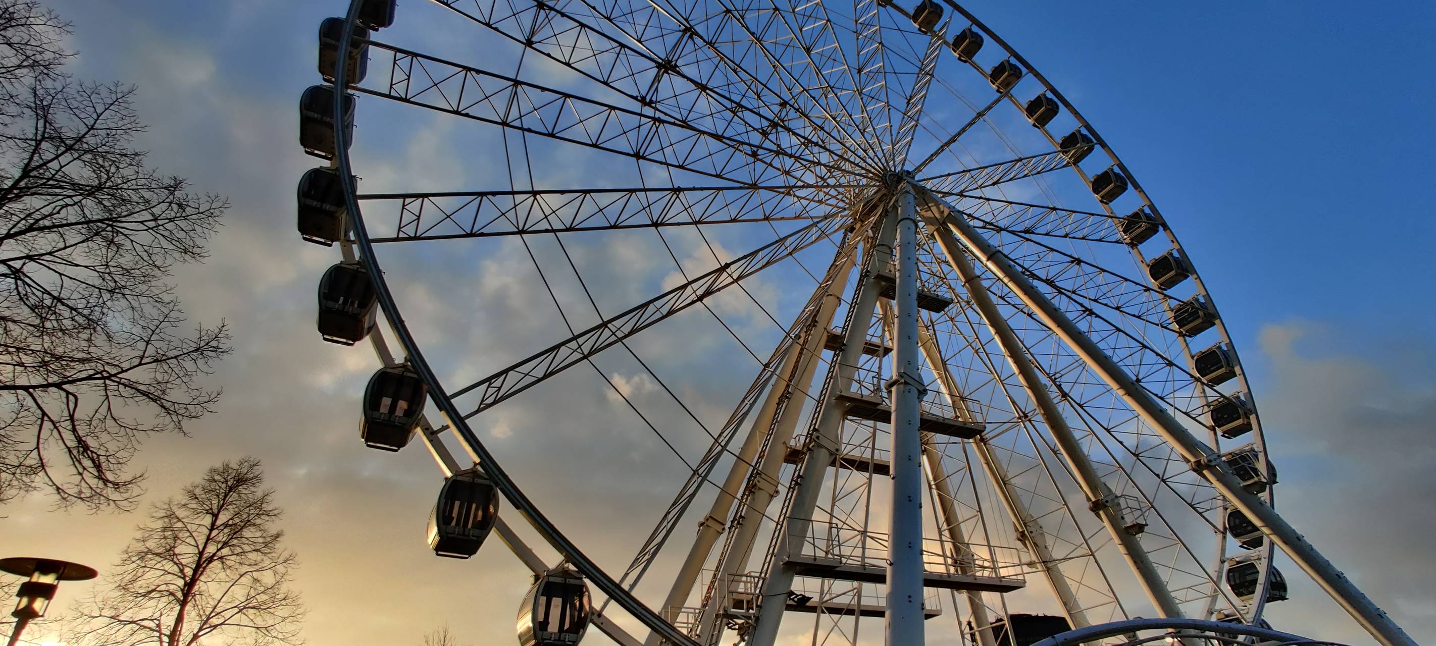 Riesenrad übt Strompanne