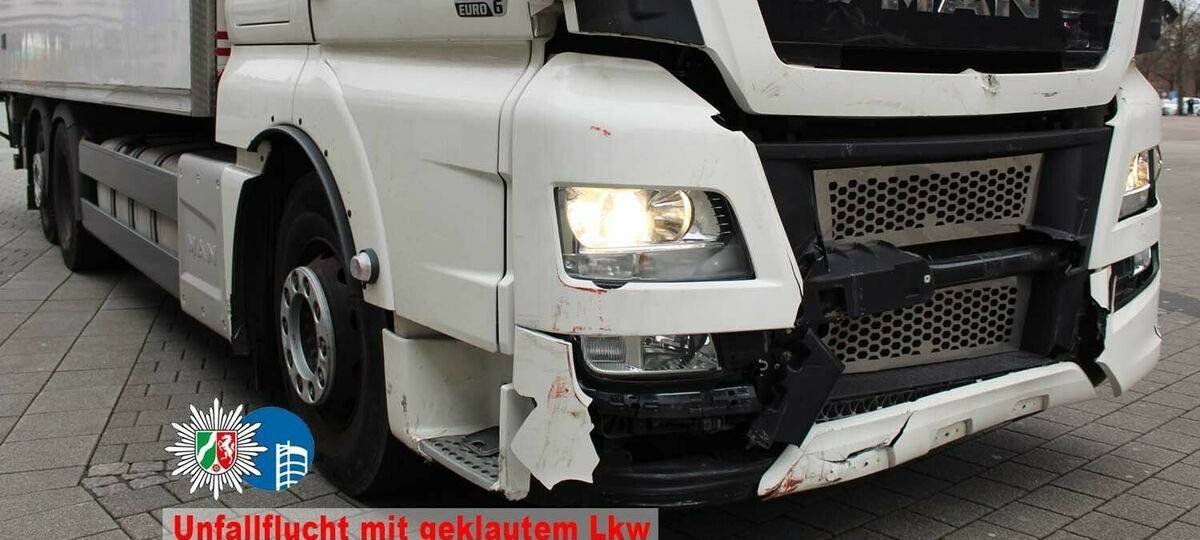 Unfallflucht und Irrfahrt mit geklautem LKW
