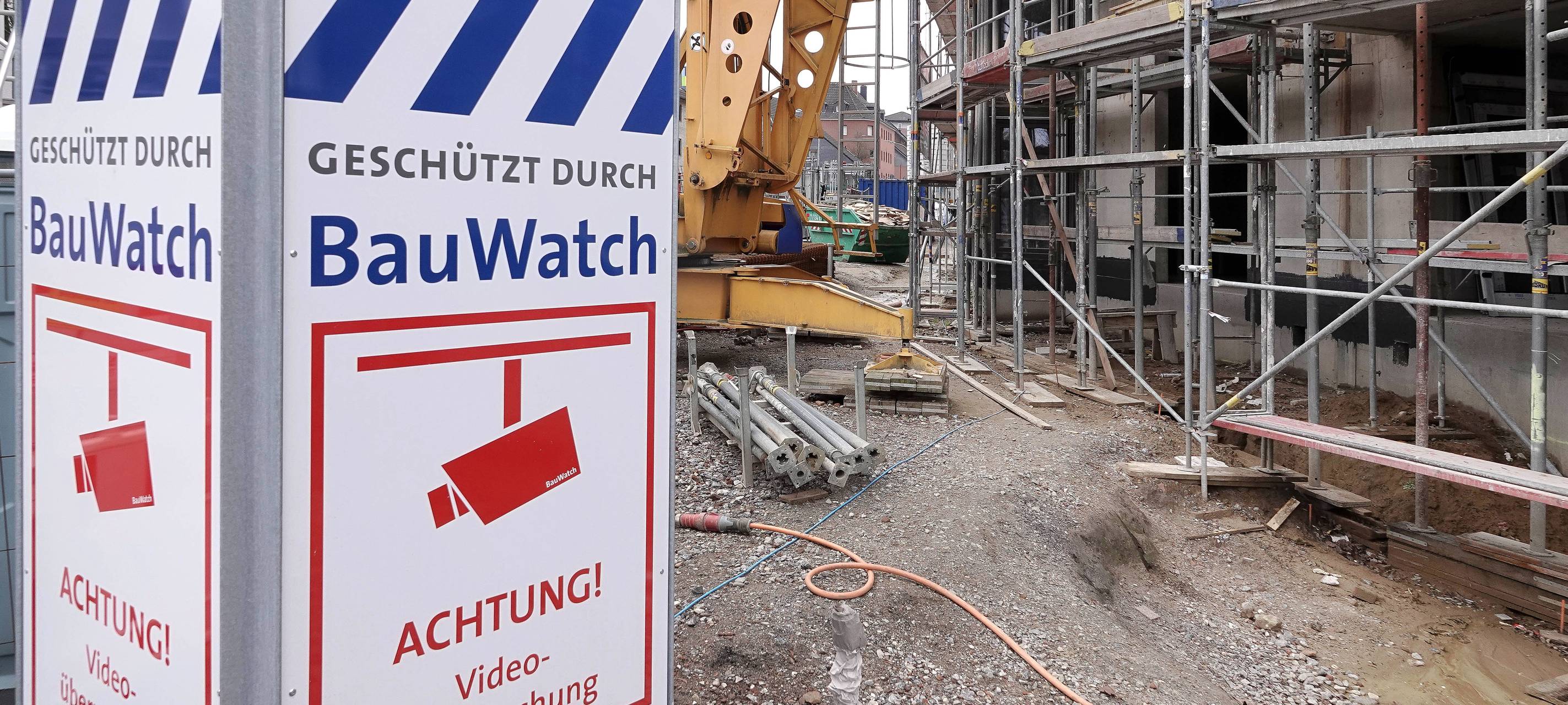 Baustellen-Diebe im Fokus von Videoüberwachung