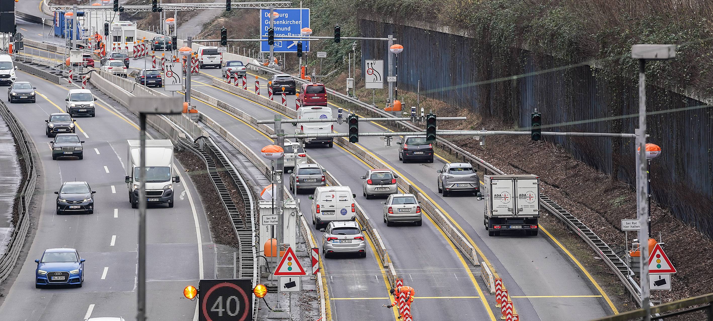 A43: Schwere LKW werden ausgesperrt