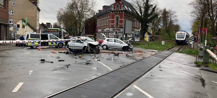 Unfall am Bahnübergang