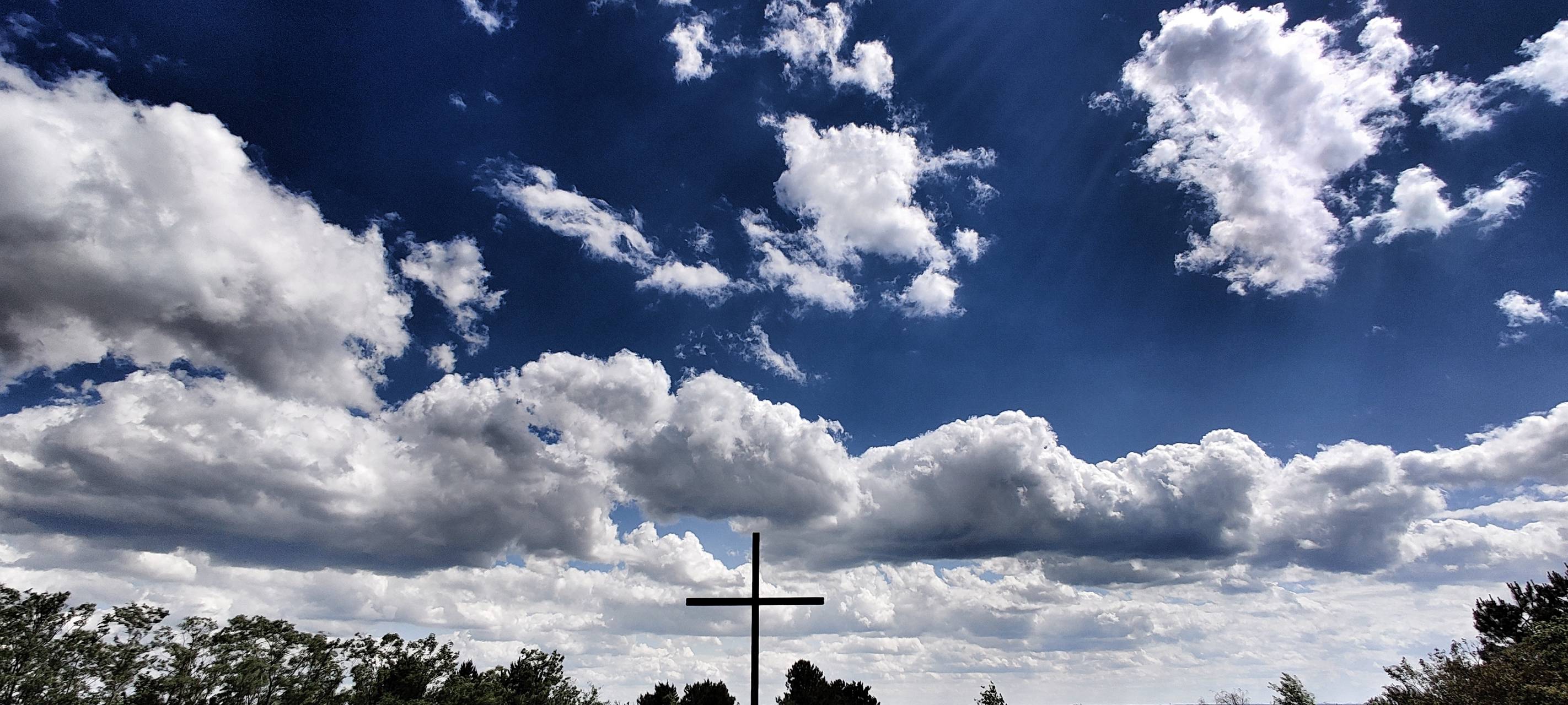 Andacht unterm Haldenkreuz