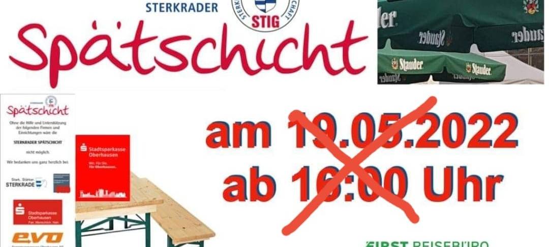 Sterkrader Spätschicht abgesagt