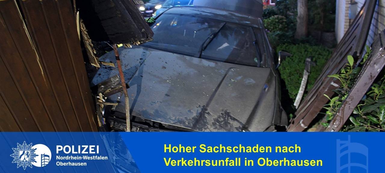 Fahrer steht unter Drogen und kracht in Vorgarten