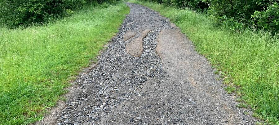 Wege der Halde Hühnerheide werden saniert