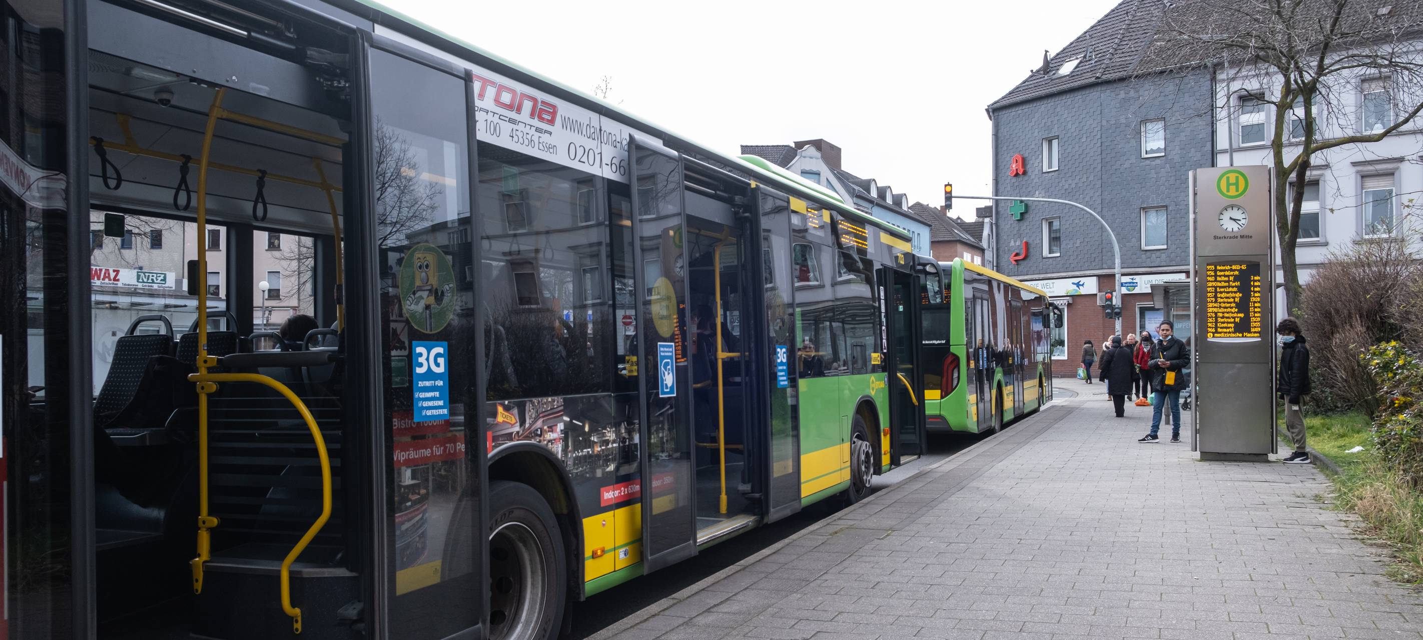 Haltestellen in Oberhausen gut erreichbar