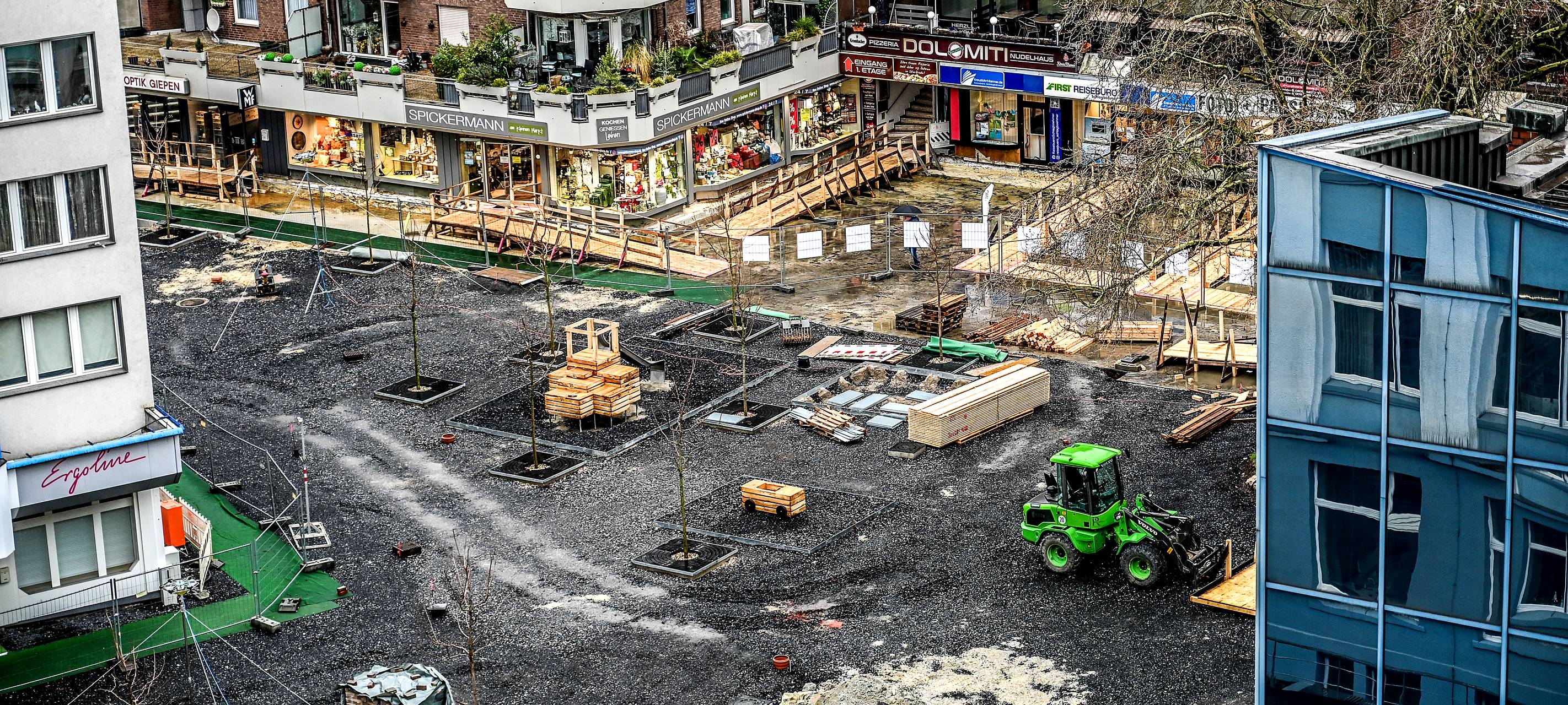 Zeitweise Baustopp am Kleinen Markt