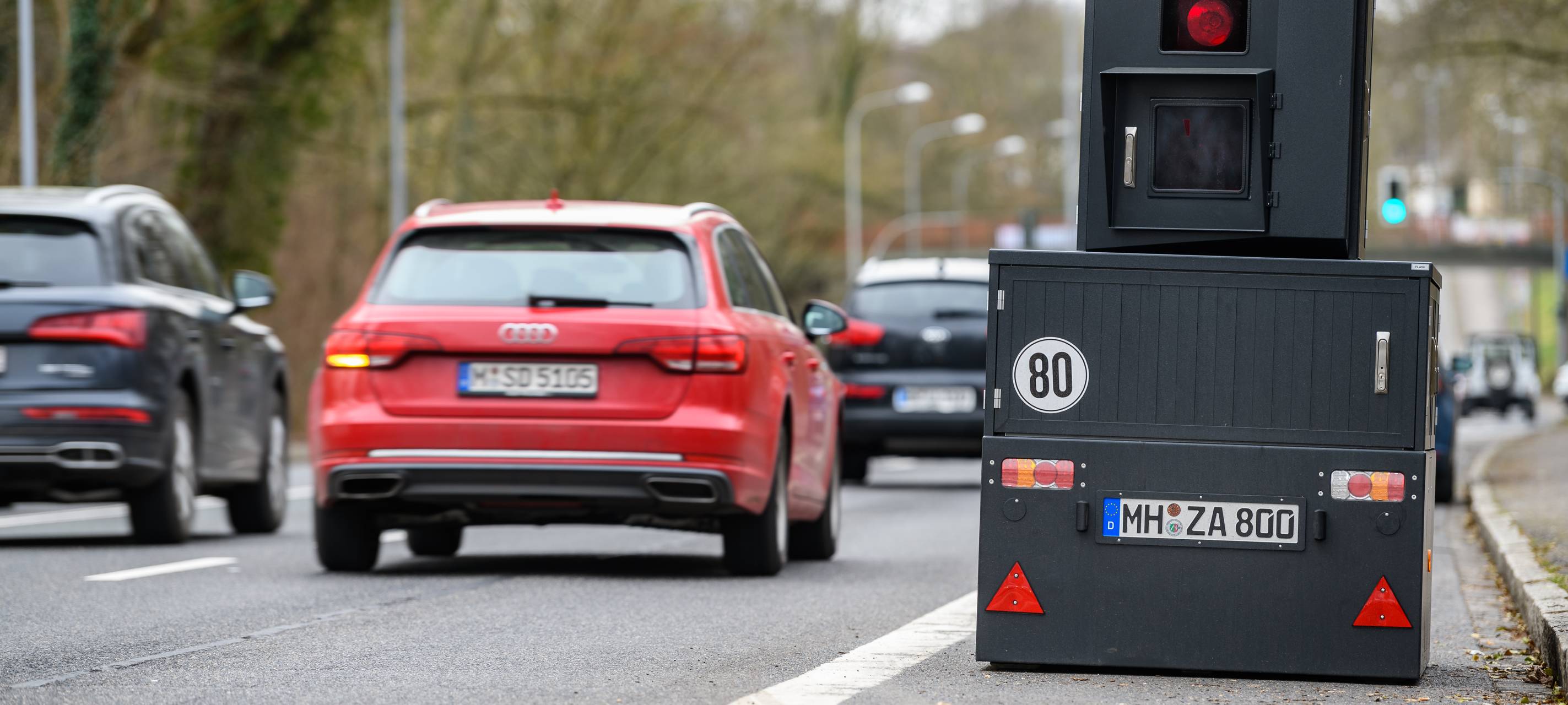 Blitzanhänger der Stadt "läuft heiß"