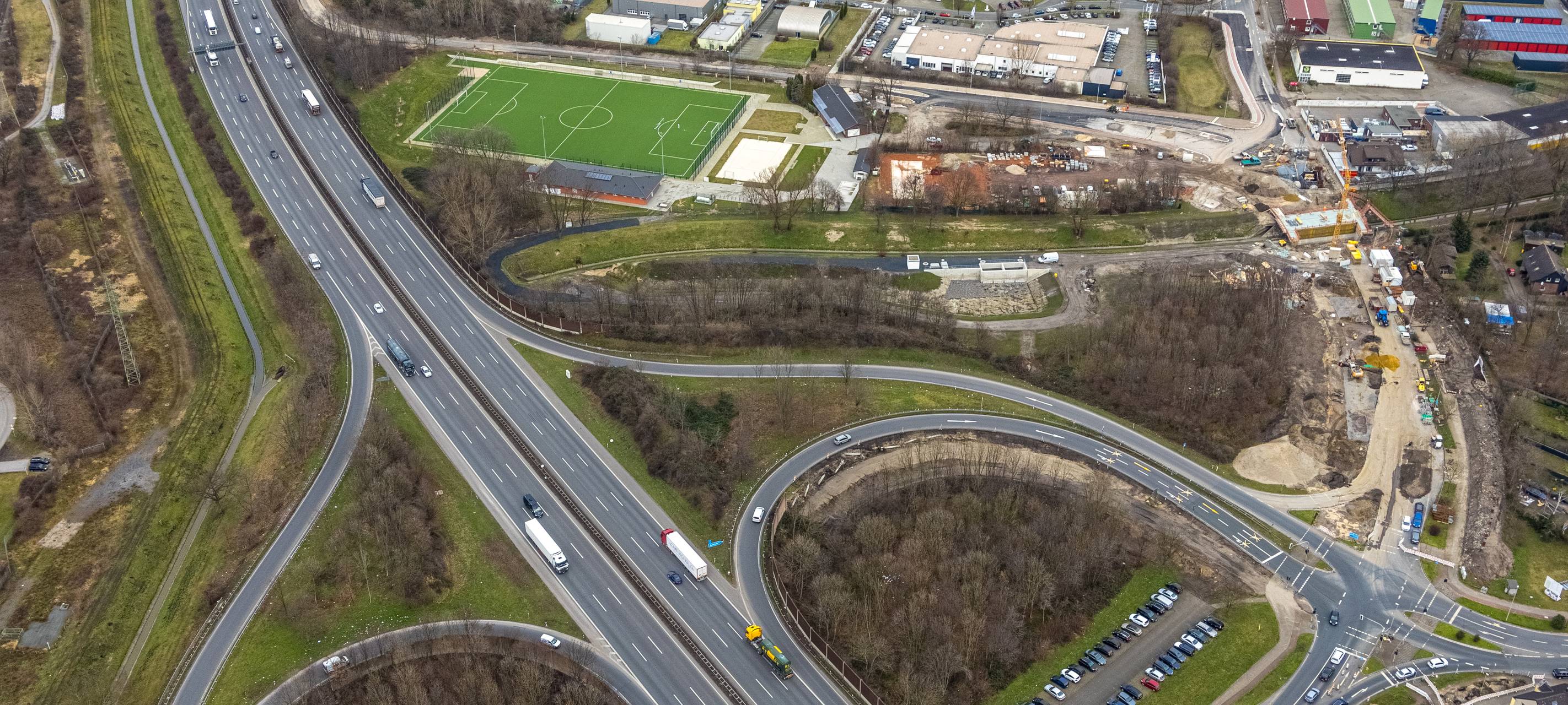Wanderbaustelle sorgt für Vollsperrung in Gewerbegebiet
