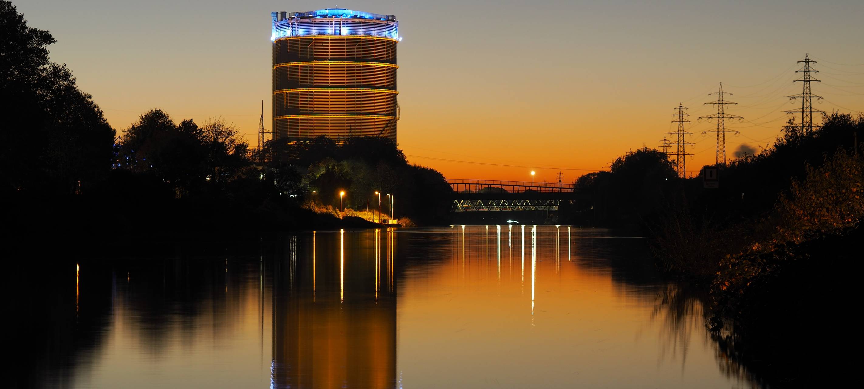 Gasometer ab heute Abend wieder beleuchtet