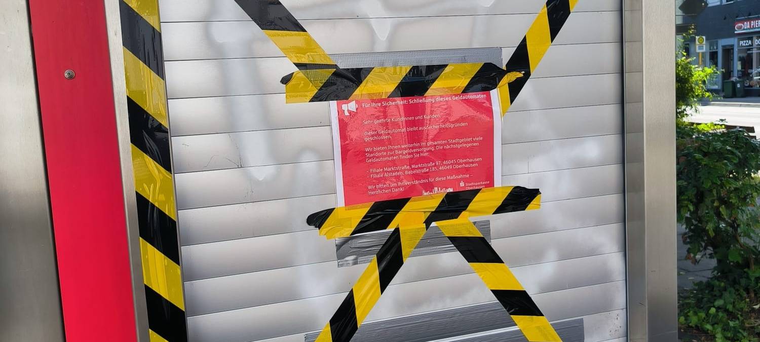 Sicherheitsbedenken: Sparkasse schaltet Automaten ab