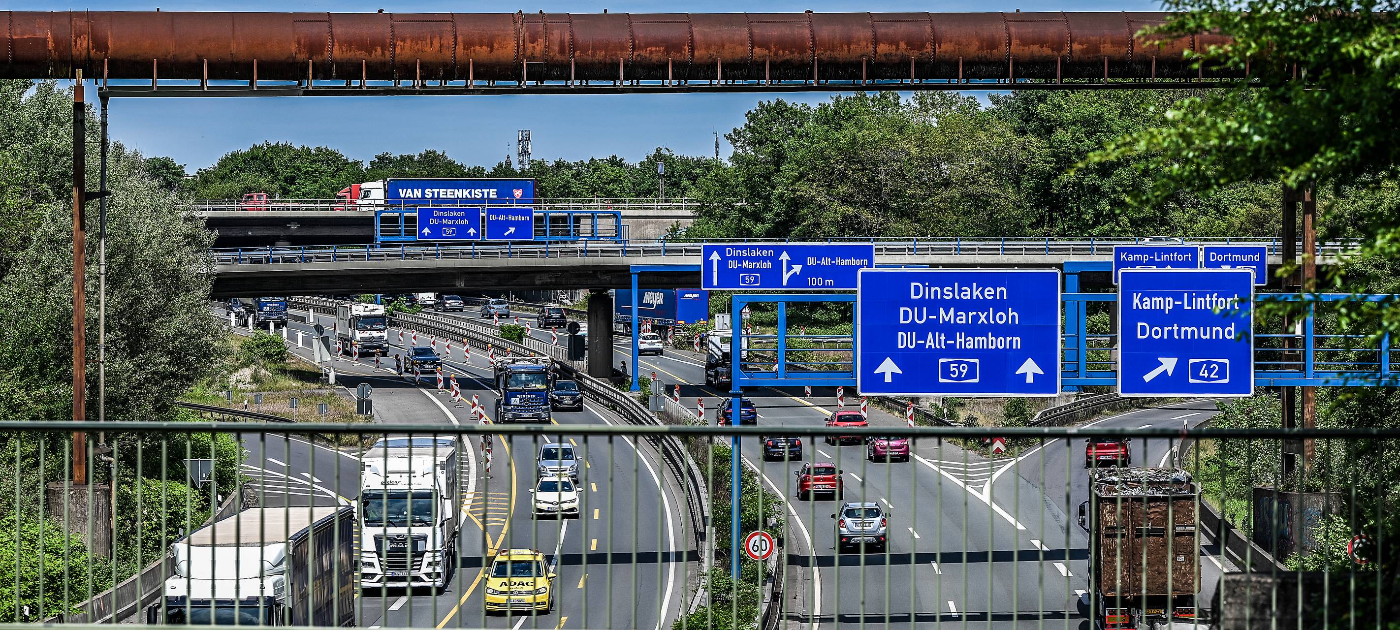 Neue Arbeiten auf der A59