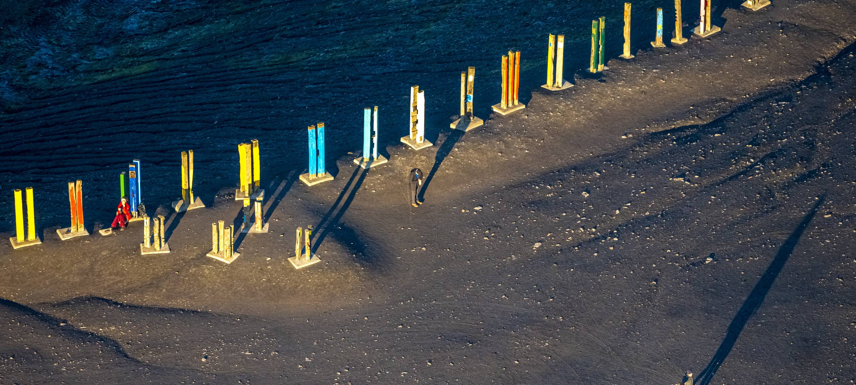 RAG sperrt Totems auf Halde Haniel ab